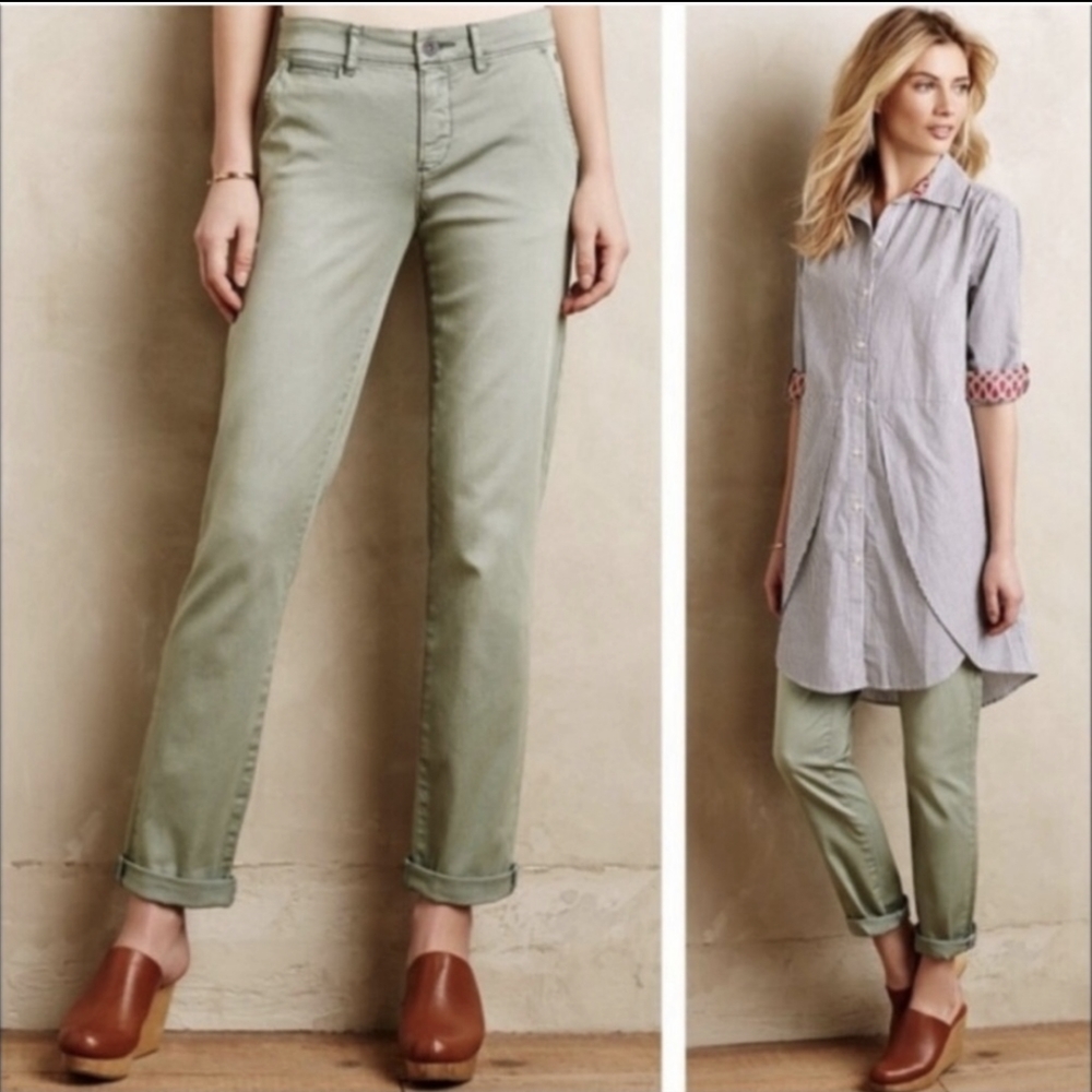 Anthropologie Chino Straight Leg Pants Size 27